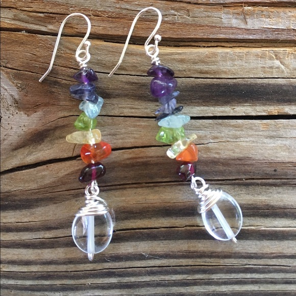 🔮Chakra Gemstone Earrings - Picture 2 of 3