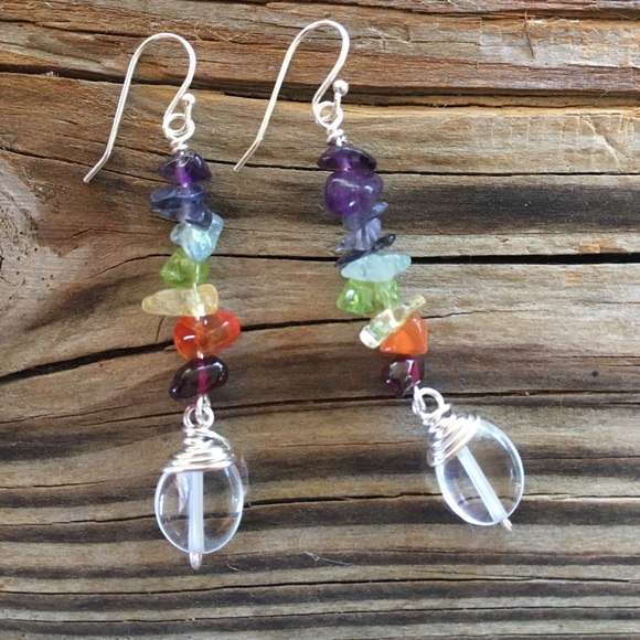 🔮Chakra Gemstone Earrings - Picture 3 of 3