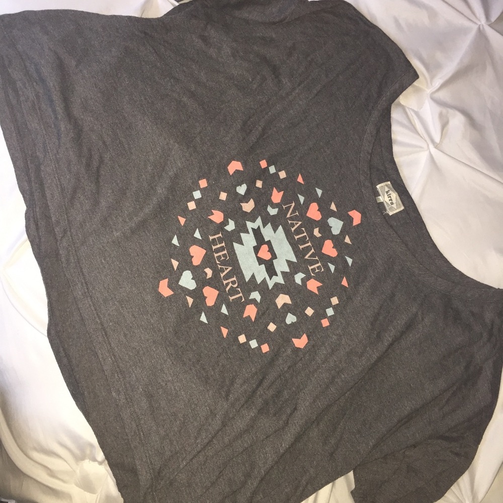 Gray Kirra Crop Top From PacSun