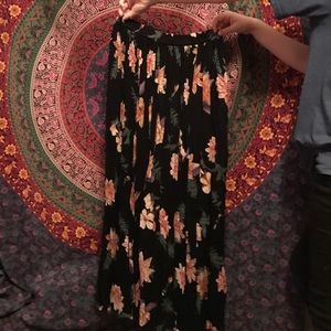 Flower Maxi Boho Skirt