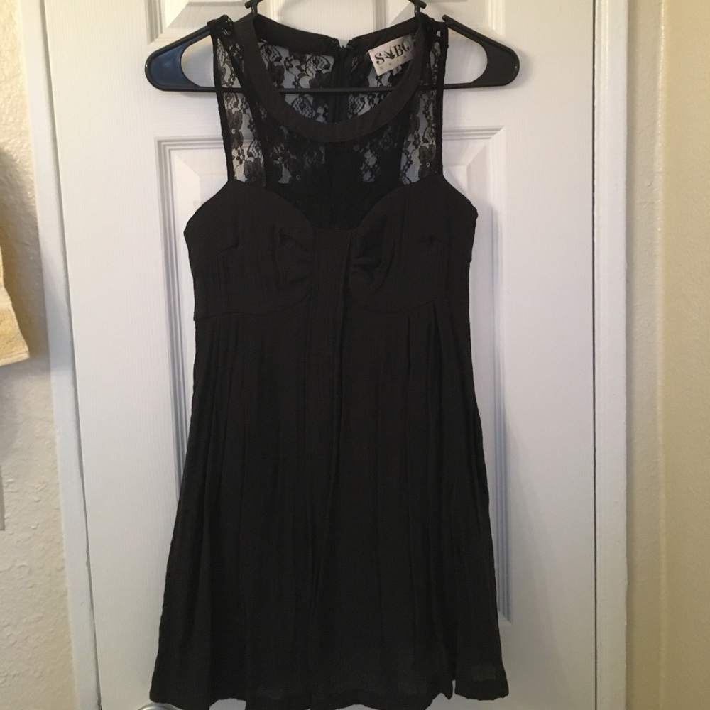 Black mini dress