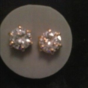 Cubic Zirconia 14 KTGP Earrings