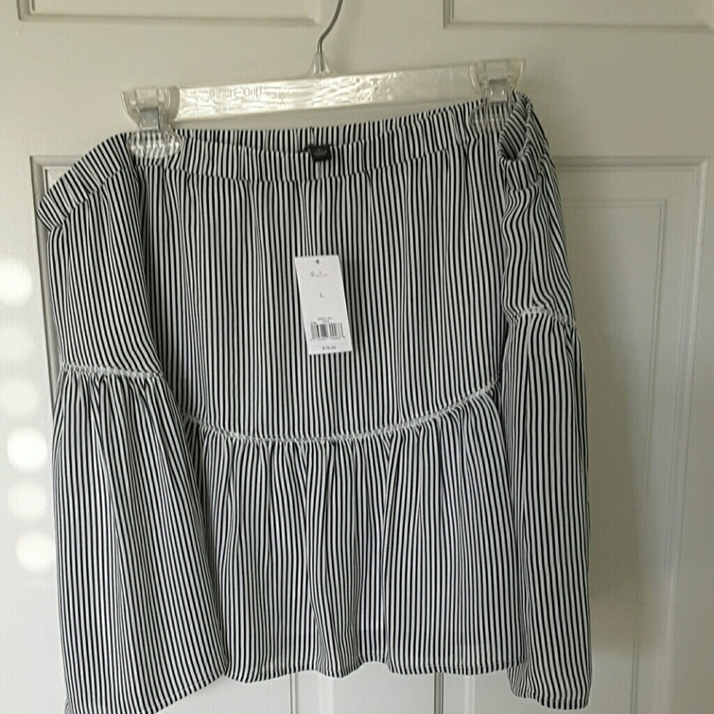 Striped banana republic skirt