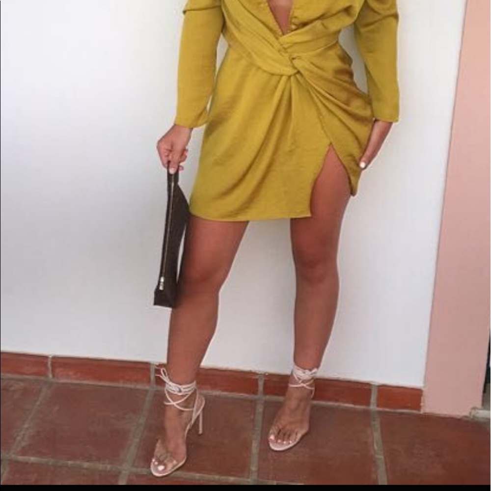 Simmi Ella Suede Nude Perspex Sandal Size 41