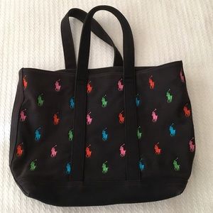 Pole by Ralph Lauren Black Beach Tote