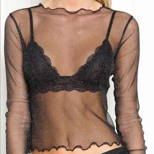 Brandy Melville Glitter Mesh