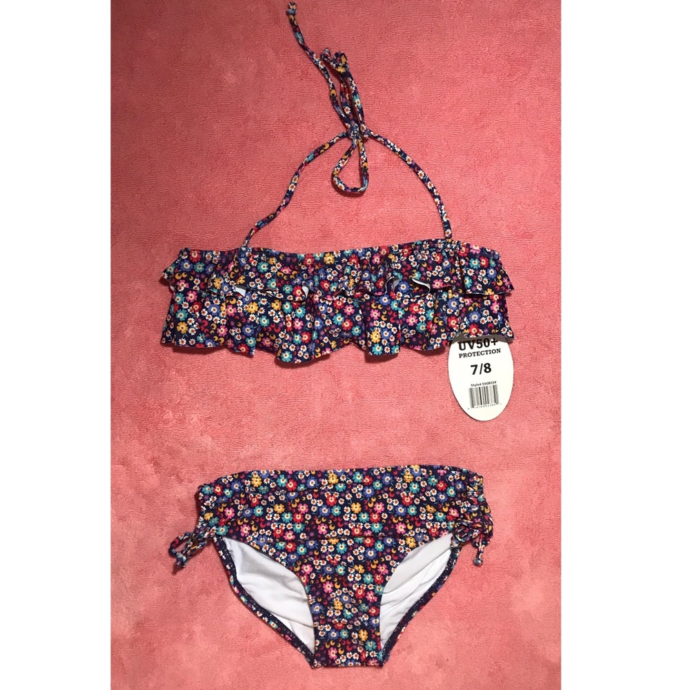 Floral 2pc bikini for big girls