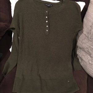 American Eagle olive green sweater size XS