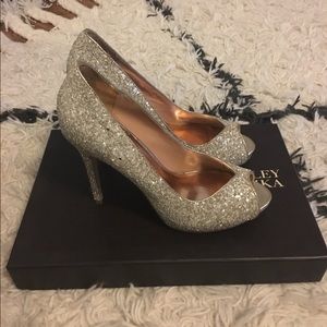 Badgley Mischika bridal heels