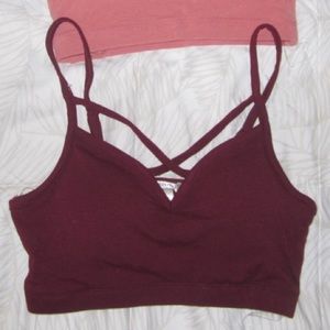 Maroon Bralette