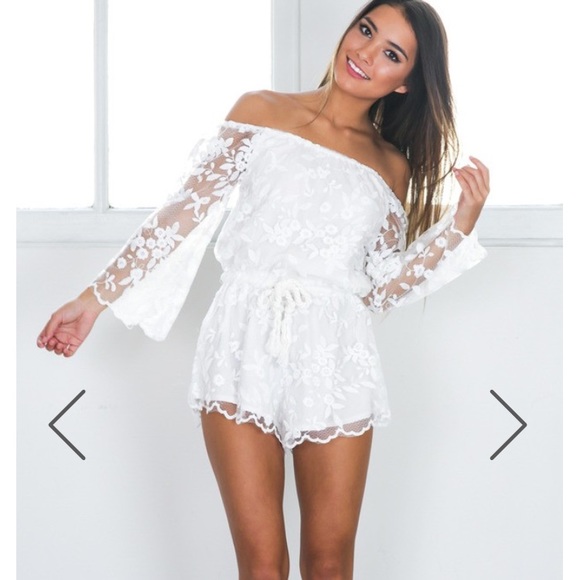 showpo Other - white lace romper