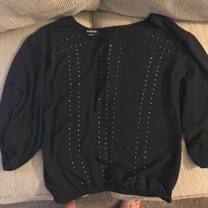 Black top 3/4 sleeve