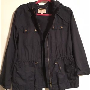Michael Kors Navy Blue Utility/Military Jacket