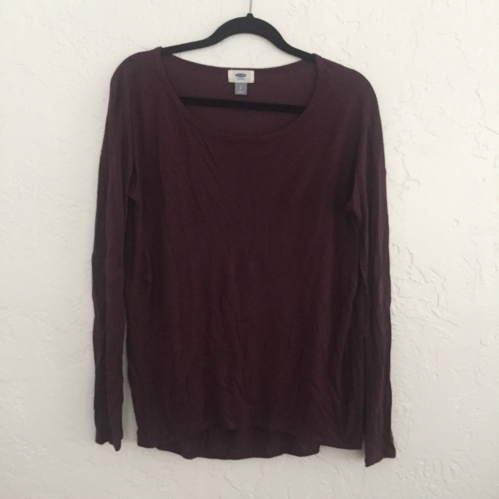 Plum Old Navy Long Sleeve Shirt