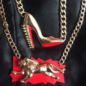 Red Bottom Necklace, Tiger Necklace