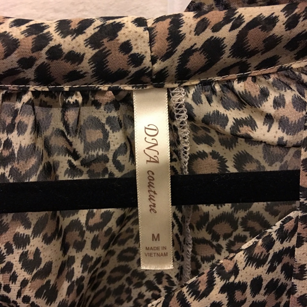 Leopard print see through top - Picture 3 of 3