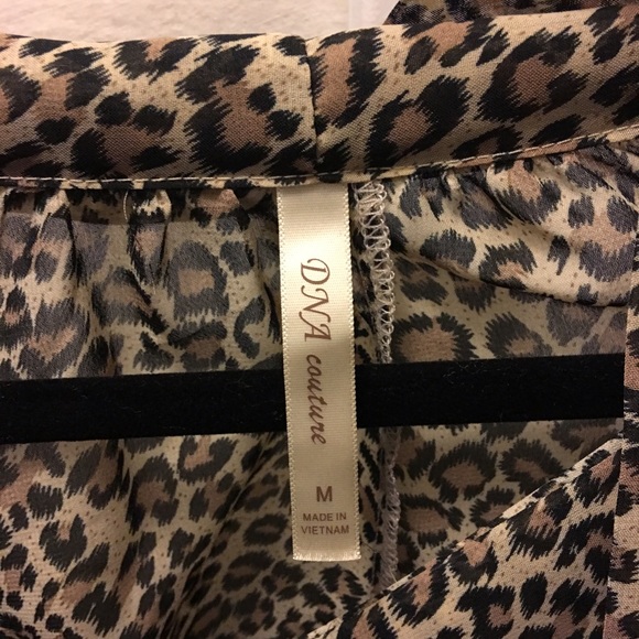 Leopard print see through top - Picture 3 of 3