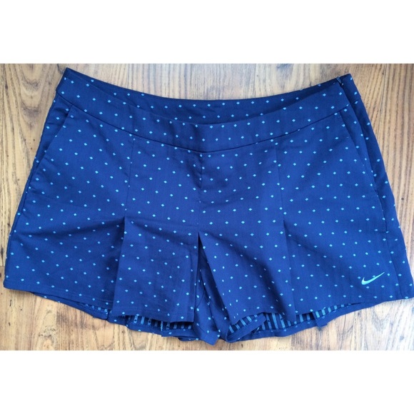 Nike Pants - NWT Nike Golf Blue Dotted Skort Majors Moment