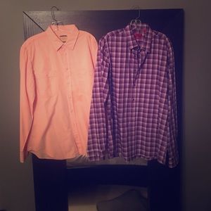 2 Hugo Boss button downs long sleeve