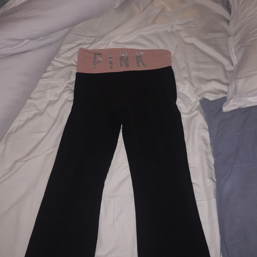 Pink yoga pants size medium good used condition