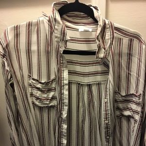 Button down striped shirt