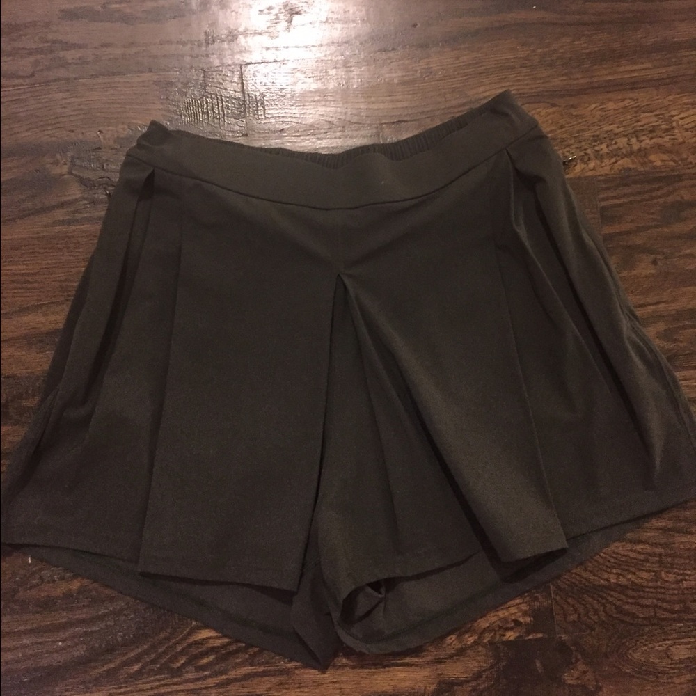 Olive Lululemon Athletica shorts