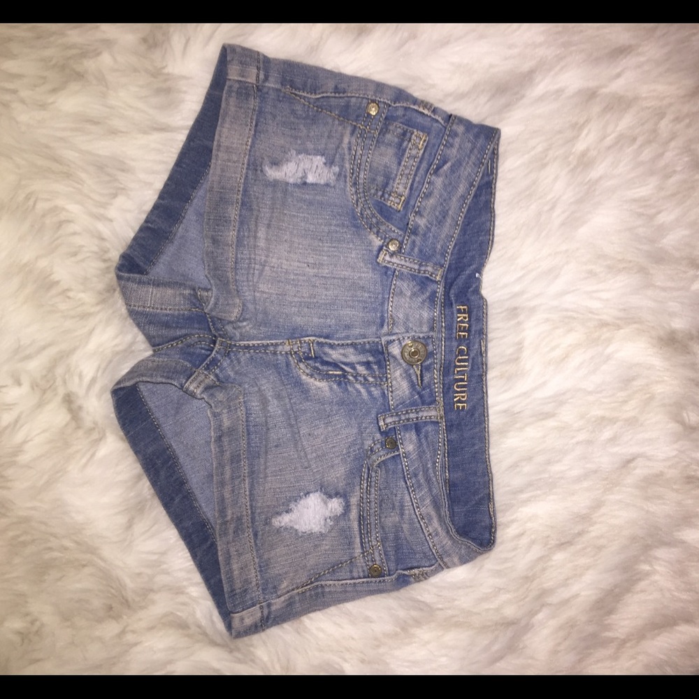 denim shorts