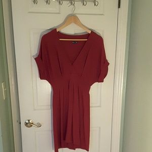 Beautiful red sweater dress