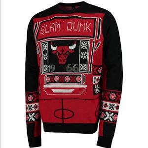 NWT XL NBA Chicago Bulls Light Up Ugly Sweater