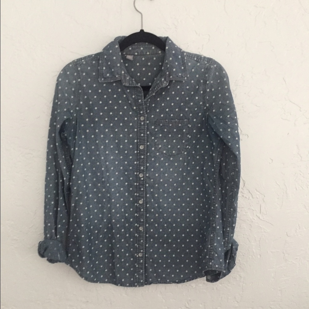 Polka Dot Button Down