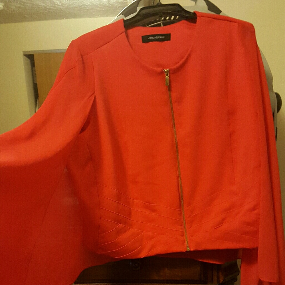 Tangerine Blazer Cape