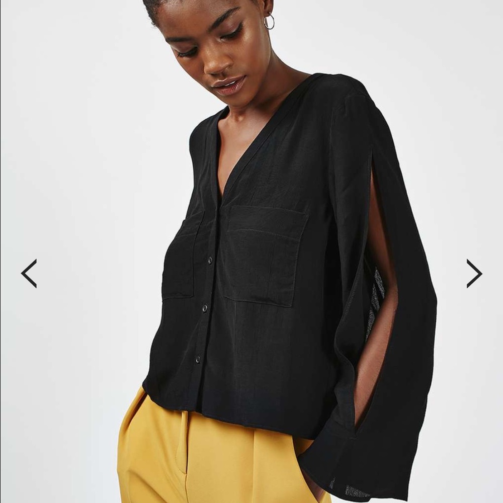 🆕Topshop Split Sleeve Blouse
