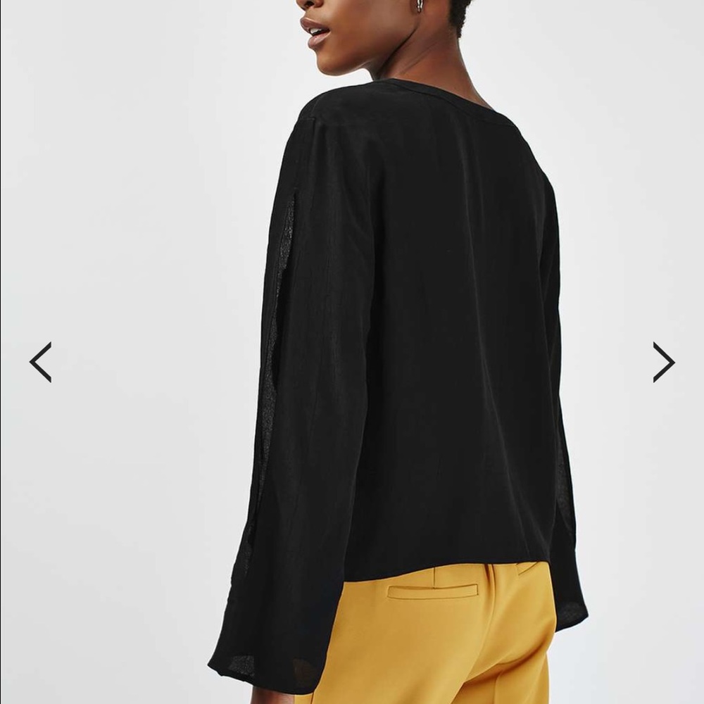 🆕Topshop Split Sleeve Blouse - Picture 4 of 5