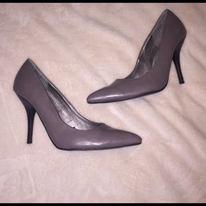 Gray Pointed Toe Pumps by Dollhouse