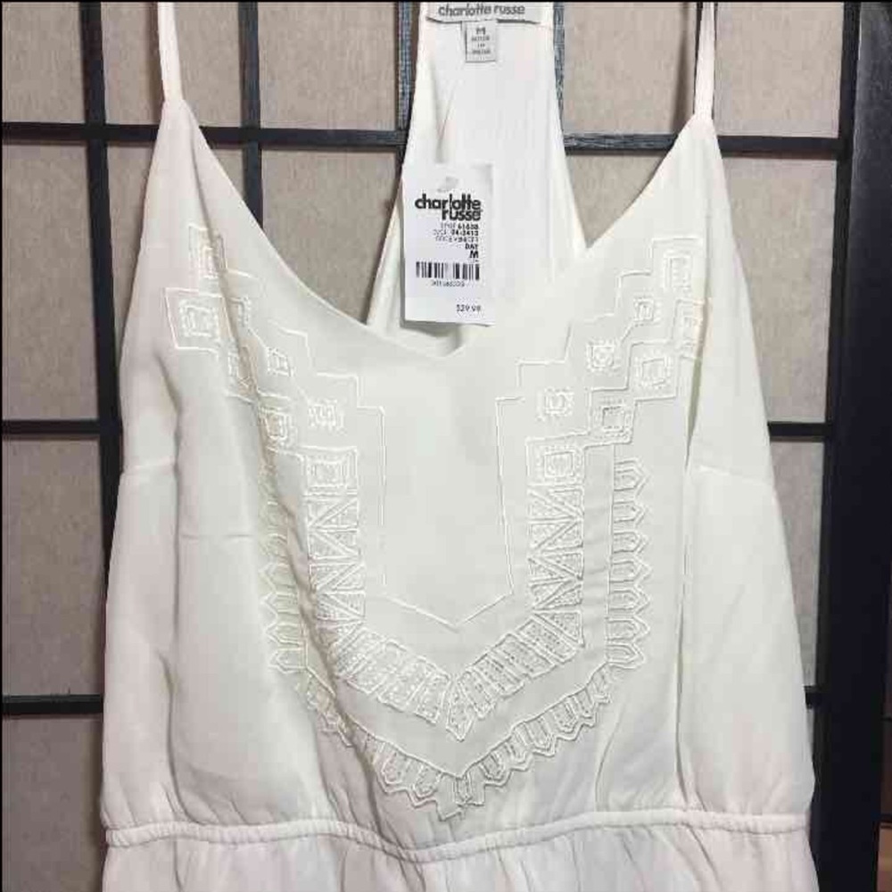 White high low dress