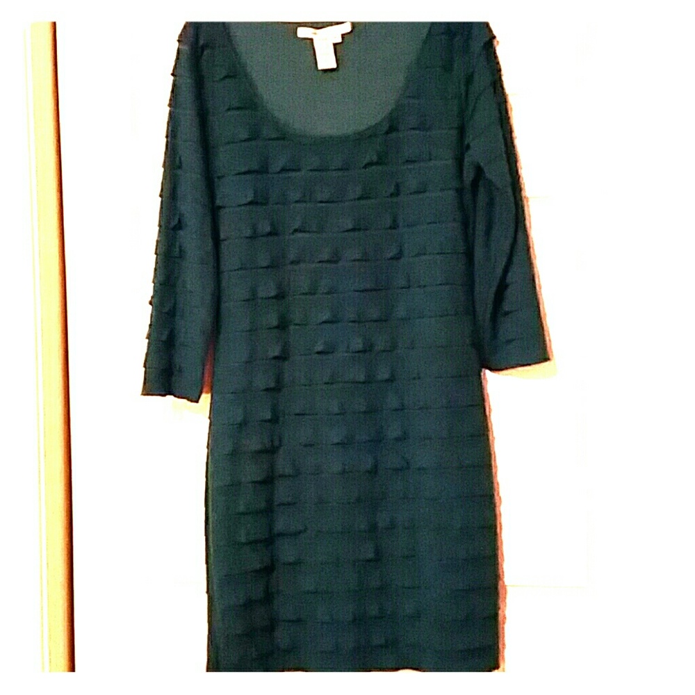 Dark Teal Ruffle Dress