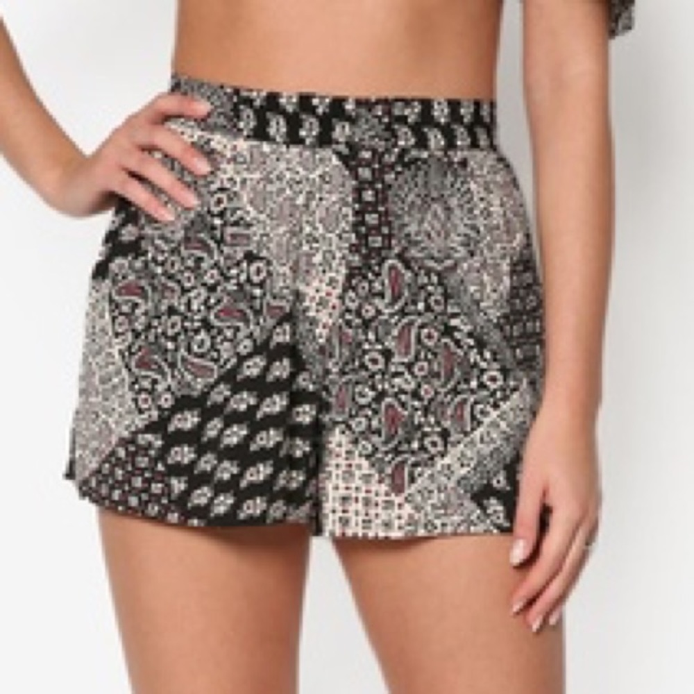 TopShop Scarf Print Shorts