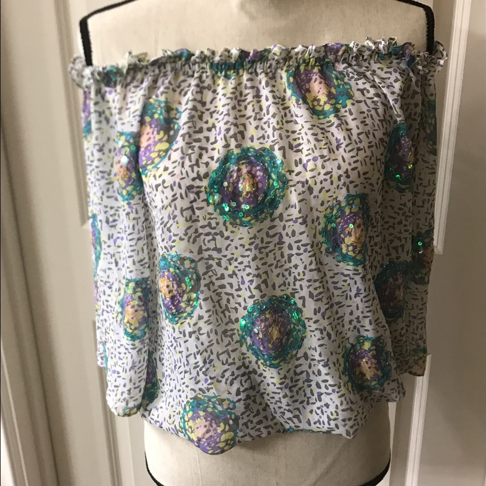 Off  the shoulder blouse.
