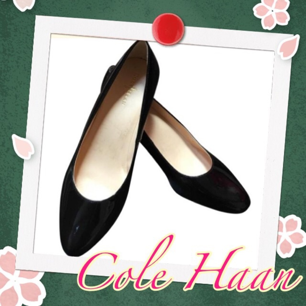 👠BRAND NEW Cole Haan Black Patent Leather Heels💕
