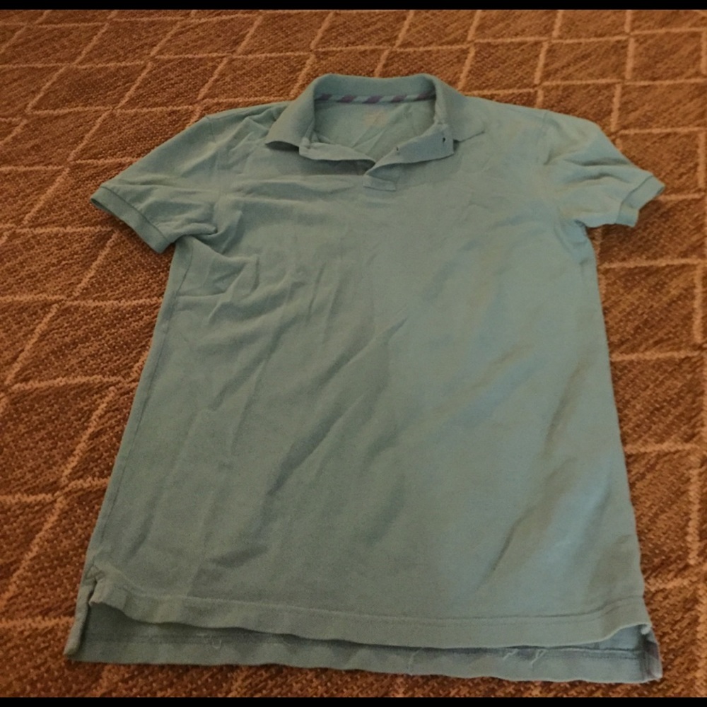 Men's XS J. Crew Pique Repp Polo in light blue