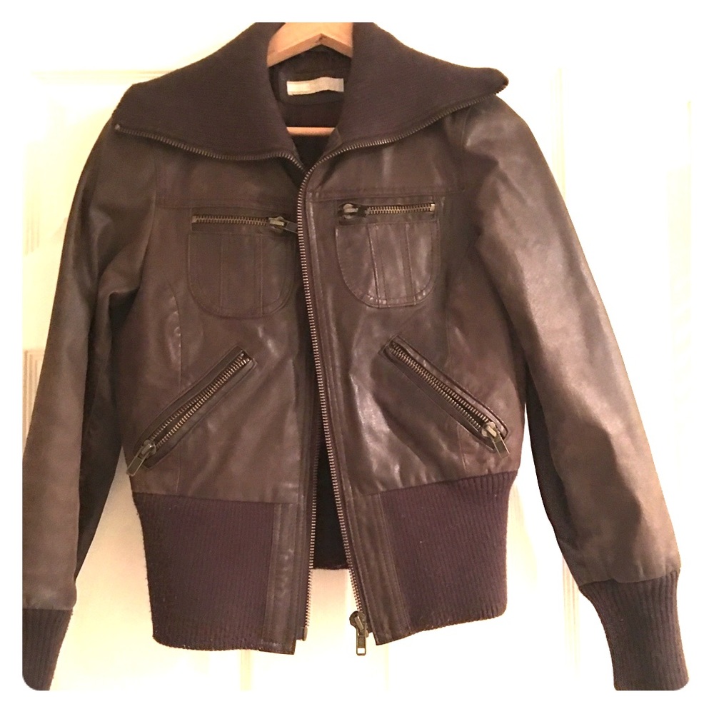 Leather Jacket Brown