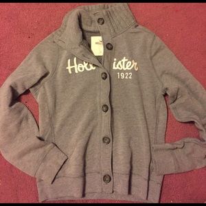 Hollister Button Up Sweatshirt