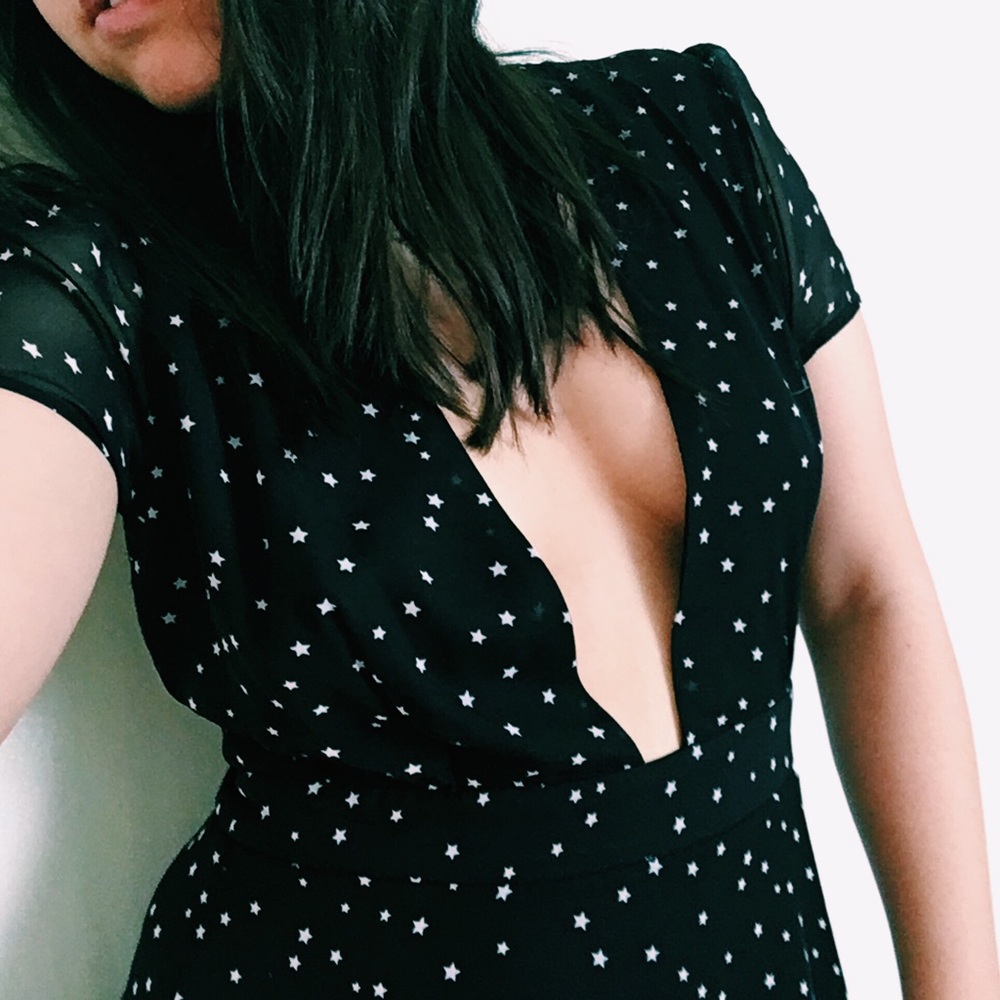 Nasty Gal Plunging Maxi