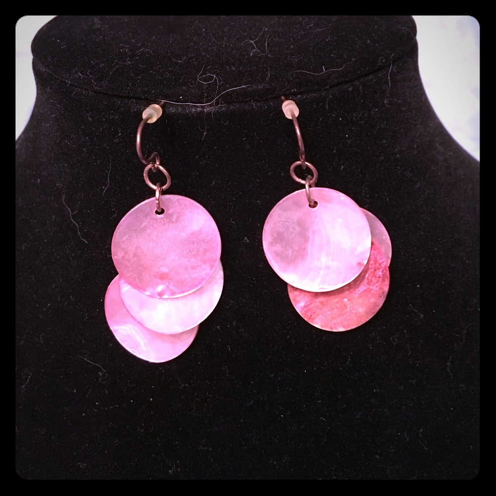 Pink earrings