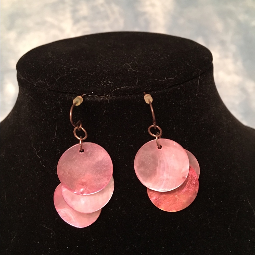 Pink earrings - Picture 2 of 2