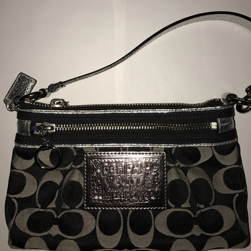 Like new dressy Coach wristlet