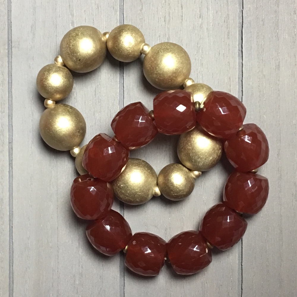 ❤️ Two Large Bead Bracelets