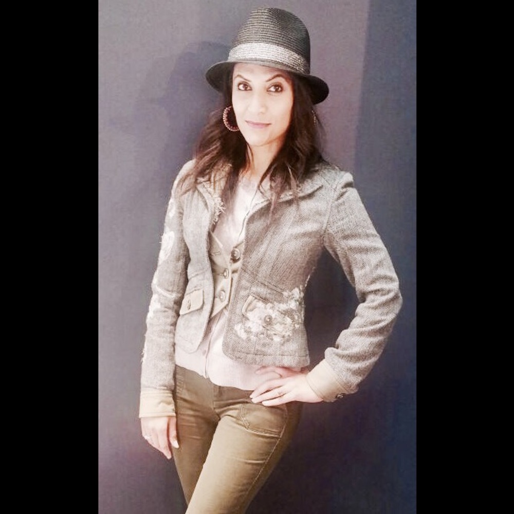 River Island Denim Jacket. Beautiful embroidery