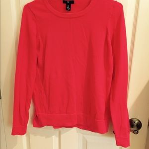 Bright coral sweater from GAP