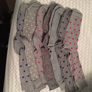 7 pairs of polka dotted socks. BRAND NEW!